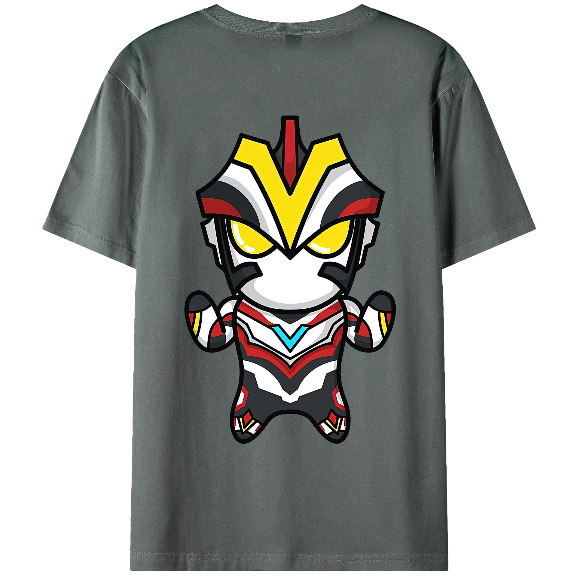 （画像用） ウルトラマン Ultraman 綿100％ メンズ半袖Tシャツ（バックプリント） 通気性